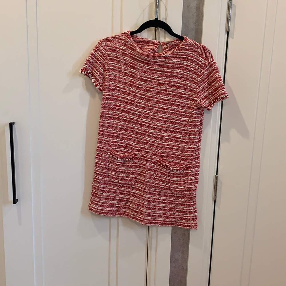 Zara girls size 11/12 tweed dress